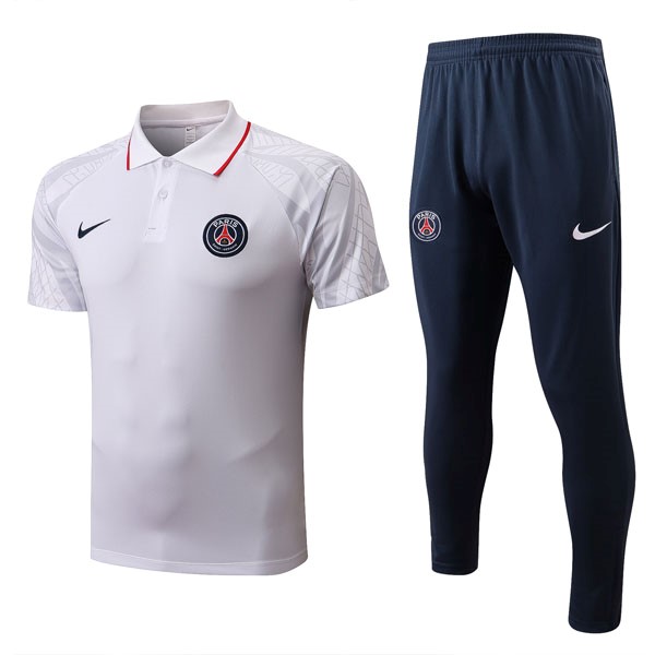 Polo PSG Conjunto Completo 2022 2023 Blanco